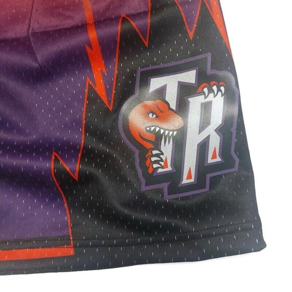 Mitchell & Ness Mens Size XL Toronto Raptors Fadeaway Swingman Basketball Shorts - Picture 2 of 7